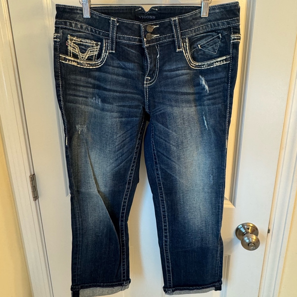 Vigoss The Dublin Capri 23” length Women's Blue Jeans